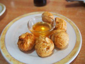 Banana Momos with Honey