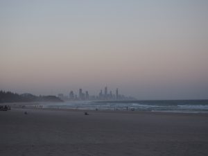 The Gold Coast and Surfers Paradise in the back