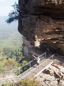 Honeymoon bridge leading to the 3 sisters