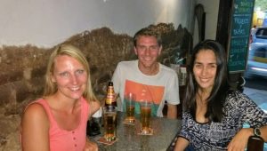 Sandra, Jens and Beatriz, a former colleague of Sandra