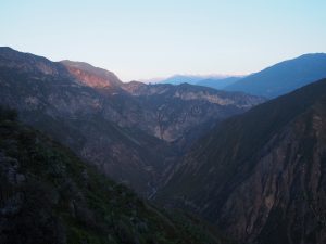 Sunrise over the canyon