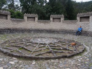 astronomical calendar. Sitting on opposite sites, you can here each other whispering